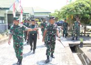 Sambut HUT ke-80 RI, Dandim Pasangkayu Pastikan Pangkalan Koramil Tetap Bersih dan Rapi