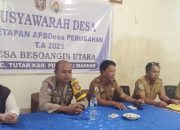 Musrenbang Desa Besoangin Utara Tetapkan RKPDes 2026, Bhabinkamtibmas Ajak Warga Aktif Berpartisipasi