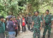 Danrem 142/Tatag Tinjau Pengecoran Jalan Bulo–Lenggo, Apresiasi Gotong Royong TNI dan Warga