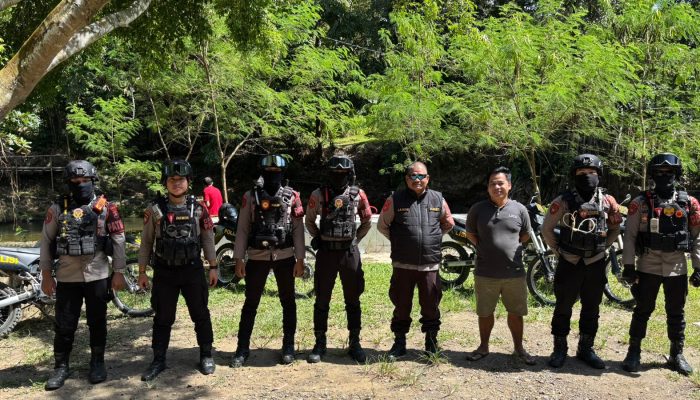 Sat Samapta Polres Polman Gencarkan Patroli Destinasi Wisata, Pastikan Liburan Pengunjung Aman dan Kondusif